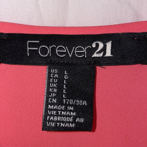 Forever 21 Pink Dress Size L - Picture 3 of 3